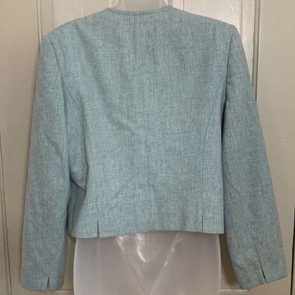 Pendleton Wool Petite Vintage Sz 14 Wool Short Waisted Blazer - Picture 5 of 15